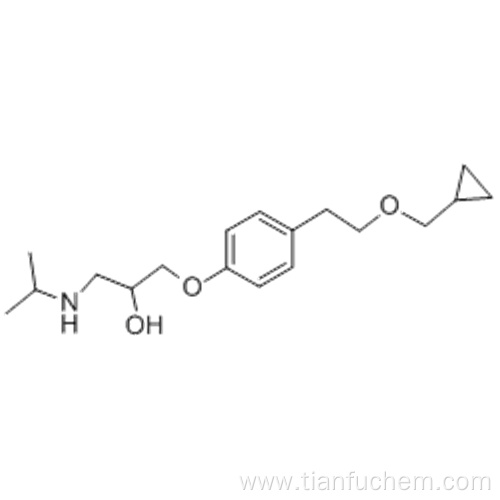 2-Propanol,1-[4-[2-(cyclopropylmethoxy)ethyl]phenoxy]-3-[(1-methylethyl)amino]- CAS 63659-18-7